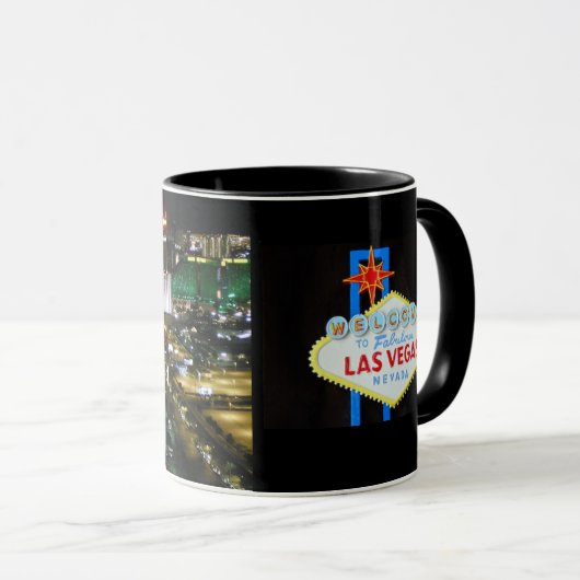 Las Vegas Strip and Sign Souvenir Mok (Voorkant rechts)