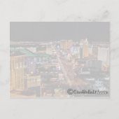 Las Vegas Strip at Night Briefkaart (Achterkant)