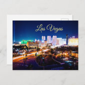 Las Vegas Strip at Night Briefkaart (Voorkant / Achterkant)