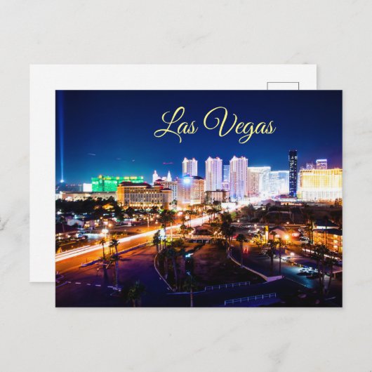 Las Vegas Strip at Night Briefkaart (Voorkant / Achterkant)