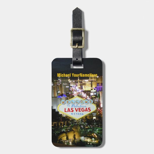 Las Vegas Strip Bagagelabel (Voorkant verticaal)