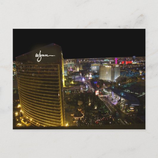 Las Vegas Strip bij nacht Briefkaarten (Voorkant)