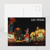 Las Vegas Strip bij Night Casino Neon Lights Briefkaart (Voorkant / Achterkant)