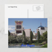 Las Vegas Strip briefkaart. Briefkaart (Voorkant / Achterkant)