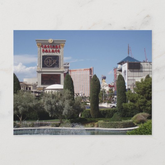 Las Vegas Strip briefkaart. Briefkaart (Voorkant)