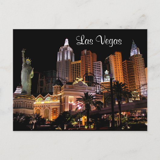 Las Vegas Strip Casinos, Nevada Post Card Briefkaart (Voorkant)