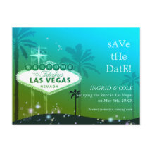 Las Vegas Strip Chique Bruiloft Save the Date
