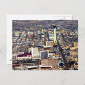 Las Vegas Strip & Downtown Aerial Afbeelding Brief Briefkaart (Voorkant / Achterkant)