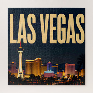 Las Vegas Strip en Neonlichten Legpuzzel