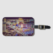 Las Vegas strip gestileerd Bagagelabel (Voorkant (horizontaal))