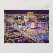 Las Vegas strip gestileerd Briefkaart (Voorkant)