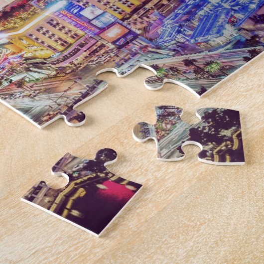 Las Vegas strip gestileerd Legpuzzel (Zijkant)