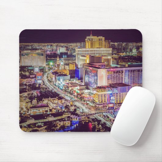 Las Vegas strip gestileerd Muismat (Met muis)