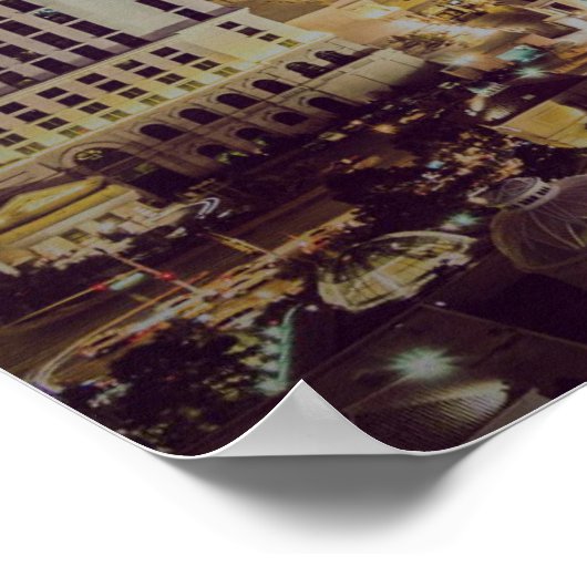 Las Vegas strip gestileerd Poster (Hoek)