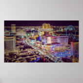 Las Vegas strip gestileerd Poster (Voorkant)