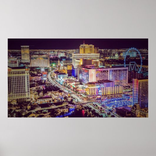 Las Vegas strip gestileerd Poster (Voorkant)