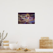 Las Vegas strip gestileerd Poster (Keuken)
