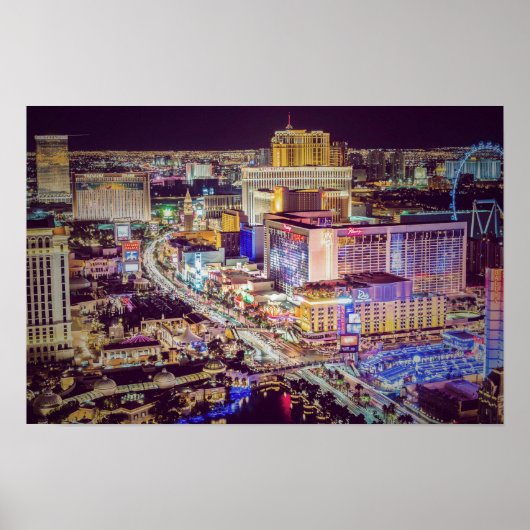 Las Vegas strip gestileerd Poster (Voorkant)