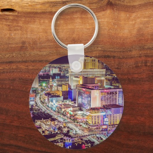 Las Vegas strip gestileerd Sleutelhanger (Voorkant)