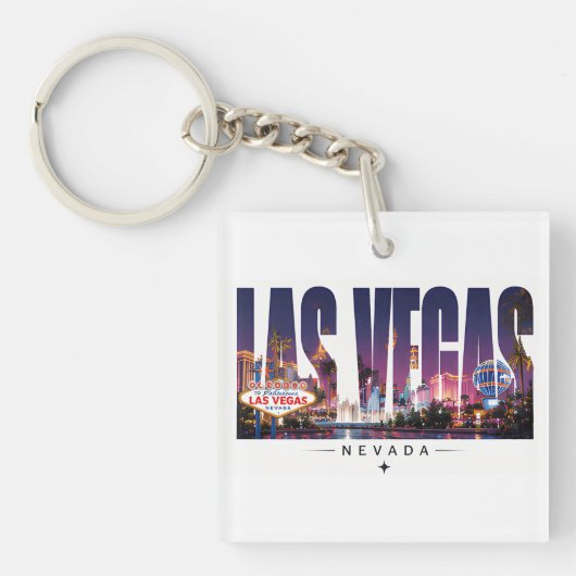🎰 Las Vegas Strip Lights 🎰 Sleutelhanger (voorkant)