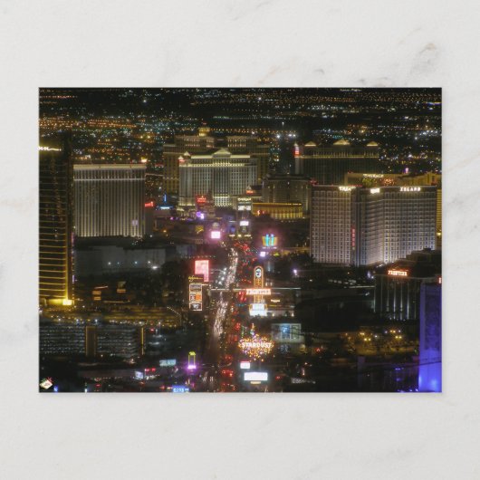 Las Vegas Strip Luchtfoto Briefkaarten (Voorkant)