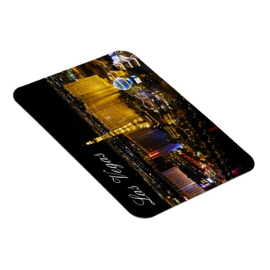 Las Vegas Strip, Luchtfoto, Nachtverlichting Magneet (Rechterzijde)