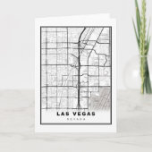 Las Vegas Strip Map Kaart (Voorkant)