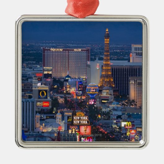 Las Vegas Strip Metalen Ornament (Voorkant)