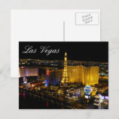 Las Vegas Strip Nachtverlichting Briefkaart (Voorkant / Achterkant)