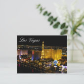 Las Vegas Strip Nachtverlichting Briefkaart (Staand voorkant)