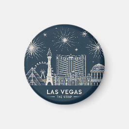 Las Vegas Strip Nevada Travel Souvenir bezienswaar Magneet