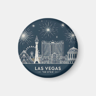 Las Vegas Strip Nevada Travel Souvenir bezienswaar Magneet