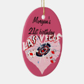 Las Vegas Strip op maat Keramisch Ornament (Rechts)