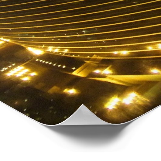 Las Vegas Strip op Night Poster Print (Hoek)