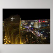 Las Vegas Strip op Night Poster Print (Voorkant)