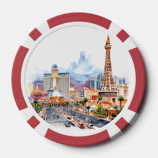 Las Vegas Strip Poker Chips (Achterkant)