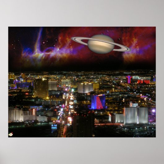 Las Vegas Strip Science Fiction Poster Print #1 (Voorkant)