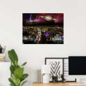 Las Vegas Strip Science Fiction Poster Print #1 (Thuiskantoor)