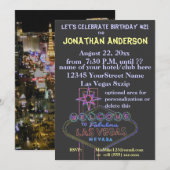 Las Vegas Strip Sign 21st Birthday Kaart (Voorkant / Achterkant)