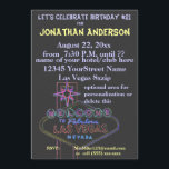 Las Vegas Strip Sign 21st Birthday Kaart<br><div class="desc">Deze uitnodigingen van de bestemmingsfeestdag Las Vegas zijn voorzien van een uitzicht van de Strip en een neonartistieke versie van het beroemde welkomstteken.  Deze douane nodigt wordt getoond als 21ste verjaardag maar de uitnodiging kan voor om het even welke leeftijd worden gepersonaliseerd.</div>