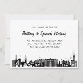 Las Vegas Strip Skyline Change the Date Kaart (Voorkant)