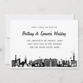 Las Vegas Strip Skyline Change the Date Kaart