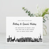 Las Vegas Strip Skyline Change the Date Kaart (Staand voorkant)