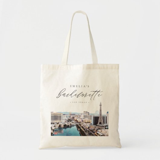 LAS VEGAS Strip Skyline Destination Bachelorette Tote Bag (Voorkant)