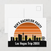 Las Vegas Strip Sunset Aangepaste Vakantie Briefkaart (Voorkant / Achterkant)