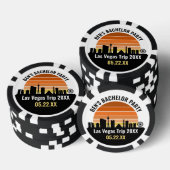 Las Vegas Strip Sunset Aangepaste Vakantie Poker Chips (Opstapeling)