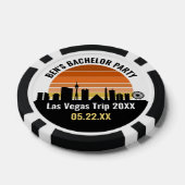 Las Vegas Strip Sunset Aangepaste Vakantie Poker Chips (Enkel)