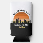 Las Vegas Strip Sunset Aangepaste Vakantie Seltzer Blikjeskoeler (Voorkant)