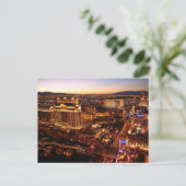Las Vegas Strip Sunset Briefkaart (Staand voorkant)