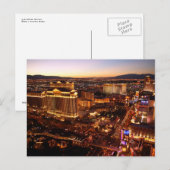 Las Vegas Strip Sunset Briefkaart (Voorkant / Achterkant)